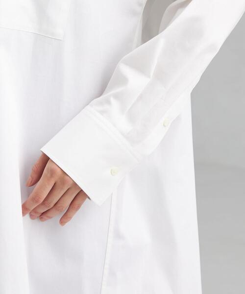 green label relaxing（グリーンレーベルリラクシング）の「＜1_OF MINE(ワンオブマイン)＞ オーバー シャツ ワンピース ストライプ（ワンピース・レディース・ホワイト/その他1/その他2・FREE）」の11枚目の写真