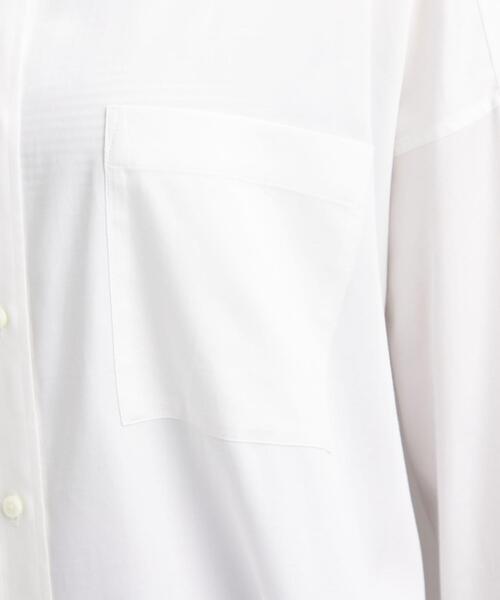 green label relaxing（グリーンレーベルリラクシング）の「＜1_OF MINE(ワンオブマイン)＞ オーバー シャツ ワンピース ストライプ（ワンピース・レディース・ホワイト/その他1/その他2・FREE）」の12枚目の写真