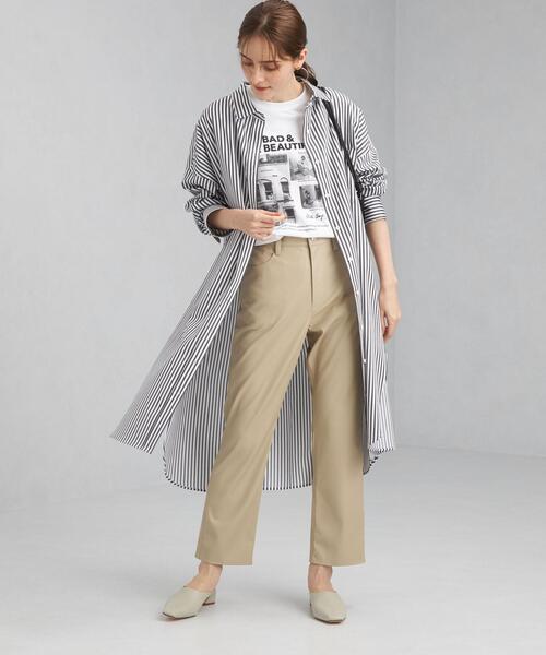 green label relaxing（グリーンレーベルリラクシング）の「＜1_OF MINE(ワンオブマイン)＞ オーバー シャツ ワンピース ストライプ（ワンピース・レディース・ホワイト/その他1/その他2・FREE）」の21枚目の写真