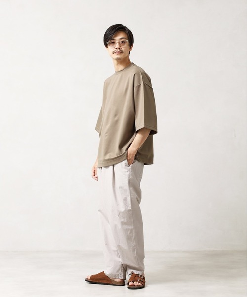 417 EDIFICE（フォーワンセブンエディフィス）の「コンパクトポンチビッグクルーネックTee（Tシャツ/カットソー・メンズ・ホワイト/ブラック/カーキ/オレンジ/ラベンダー・MEDIUM/LARGE）」の8枚目の写真