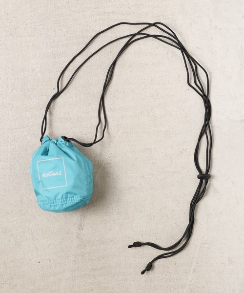 WILD THINGS(ワイルドシングス)の「《WILD THING》SHOULDER DRAWSTRING PURSE(ショルダーバッグ・レディース・グレー/ブラック/ピンク/イエロー/ブルー・FREE)」の4枚目の写真