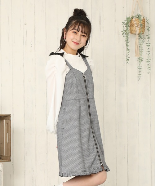 PINKHUNT（ピンクハント）の「PINKHUNT 肩リボンジャンパースカート