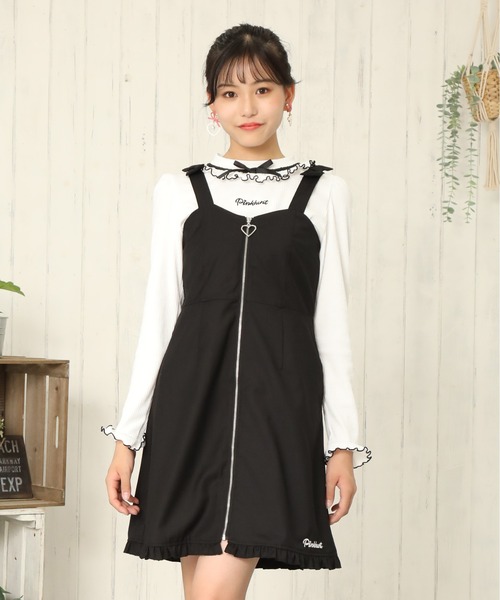 PINKHUNT（ピンクハント）の「PINKHUNT 肩リボンジャンパースカート