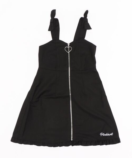 PINKHUNT（ピンクハント）の「PINKHUNT 肩リボンジャンパースカート 5839K #IG（ワンピース・キッズ・ホワイト/ブラック・130cm/160cm/140cm/120cm/150cm）」の9枚目の写真