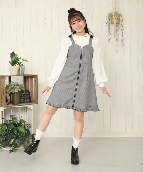 小鳥のワンピース/ピンク/ジャンパースカート/ロマンティック/甘ロリ/キャスキッドソン風/夏むき【送料無料】 ロリータ ワンピース ゴスロリ ロリータ服 膝丈 ミドル丈