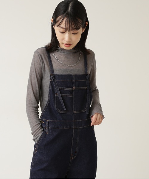 NATURAL BEAUTY BASIC(ナチュラルビューティーベーシック)の「シアーリブインナーカットソー(Tシャツ/カットソー・レディース・ベージュ/グレー/ブルー・MEDIUM)」の2枚目の写真