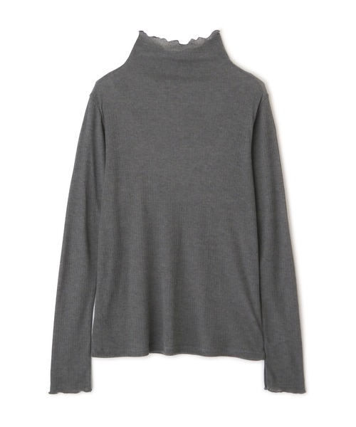 NATURAL BEAUTY BASIC(ナチュラルビューティーベーシック)の「シアーリブインナーカットソー(Tシャツ/カットソー・レディース・ベージュ/グレー/ブルー・MEDIUM)」の7枚目の写真