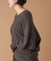 un dix cors | 上品な大人のこなれ感を演出 2wayラクーン混Vネックドルマンニット(ニット/セーター)