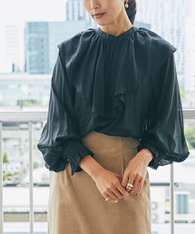 RIVE DROITE | エアリーな雰囲気漂う一枚　マルチwayフリルカラーブラウス(シャツ/ブラウス)