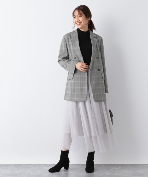 GLOBAL WORK（グローバルワーク）の「メルティーニットハイネック/952708（ニット/セーター・レディース・ブラック/ダークブラウン/グレー/アイボリー/ダークブルー/グレイッシュベージュ・MEDIUM/LARGE）」の18枚目の写真