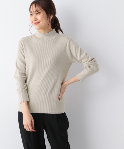 GLOBAL WORK（グローバルワーク）の「メルティーニットハイネック/952708（ニット/セーター・レディース・ブラック/ダークブラウン/グレー/アイボリー/ダークブルー/グレイッシュベージュ・MEDIUM/LARGE）」の20枚目の写真