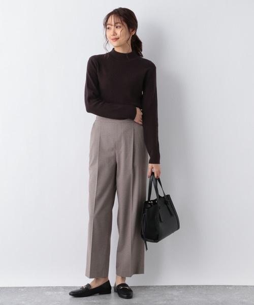 GLOBAL WORK（グローバルワーク）の「メルティーニットハイネック/952708（ニット/セーター・レディース・ブラック/ダークブラウン/グレー/アイボリー/ダークブルー/グレイッシュベージュ・MEDIUM/LARGE）」の7枚目の写真