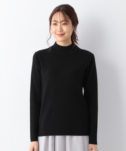 GLOBAL WORK（グローバルワーク）の「メルティーニットハイネック/952708（ニット/セーター・レディース・ブラック/ダークブラウン/グレー/アイボリー/ダークブルー/グレイッシュベージュ・MEDIUM/LARGE）」の22枚目の写真