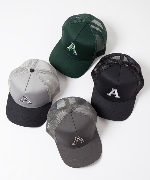 Code Kelly(コードケリー)の「Code Kelly × OTTO SNAP BACK TWILL "A" / コードケリー×オットー スナップバックメッシュキャップ 「A」(キャップ・メンズ・チャコールグレー/ブラック/グリーン/ブラック×グレー・FREE)」の14枚目の写真