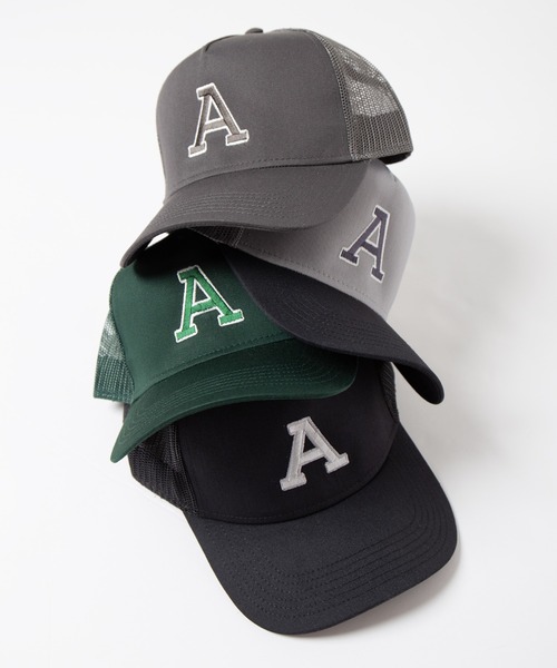 Code Kelly(コードケリー)の「Code Kelly × OTTO SNAP BACK TWILL "A" / コードケリー×オットー スナップバックメッシュキャップ 「A」(キャップ・メンズ・チャコールグレー/ブラック/グリーン/ブラック×グレー・FREE)」の15枚目の写真