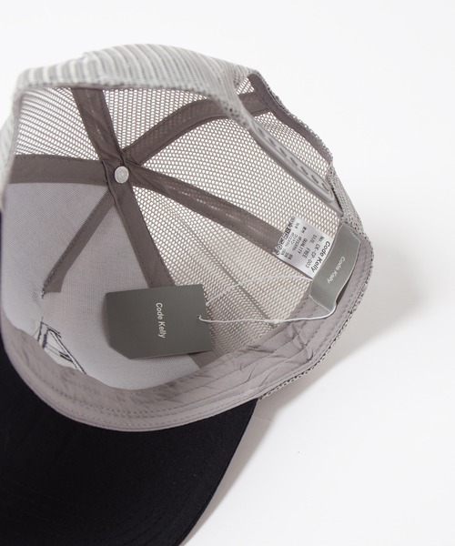 Code Kelly(コードケリー)の「Code Kelly × OTTO SNAP BACK TWILL "A" / コードケリー×オットー スナップバックメッシュキャップ 「A」(キャップ・メンズ・チャコールグレー/ブラック/グリーン/ブラック×グレー・FREE)」の5枚目の写真
