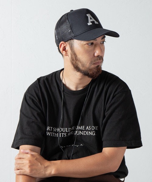 Code Kelly(コードケリー)の「Code Kelly × OTTO SNAP BACK TWILL "A" / コードケリー×オットー スナップバックメッシュキャップ 「A」(キャップ・メンズ・チャコールグレー/ブラック/グリーン/ブラック×グレー・FREE)」の12枚目の写真