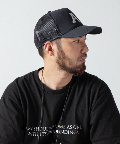 Code Kelly(コードケリー)の「Code Kelly × OTTO SNAP BACK TWILL "A" / コードケリー×オットー スナップバックメッシュキャップ 「A」(キャップ・メンズ・チャコールグレー/ブラック/グリーン/ブラック×グレー・FREE)」の9枚目の写真