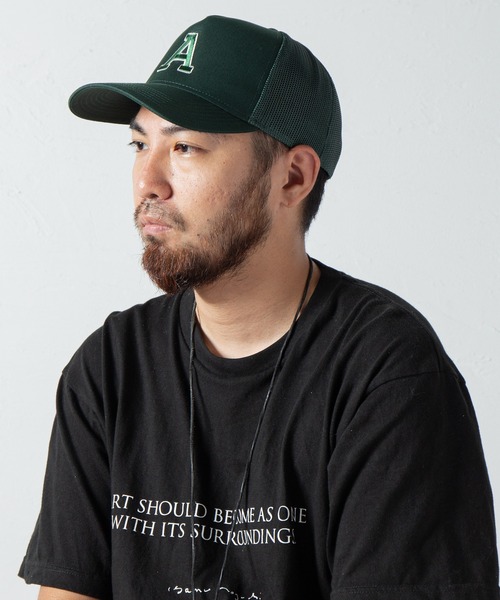 Code Kelly(コードケリー)の「Code Kelly × OTTO SNAP BACK TWILL "A" / コードケリー×オットー スナップバックメッシュキャップ 「A」(キャップ・メンズ・チャコールグレー/ブラック/グリーン/ブラック×グレー・FREE)」の17枚目の写真