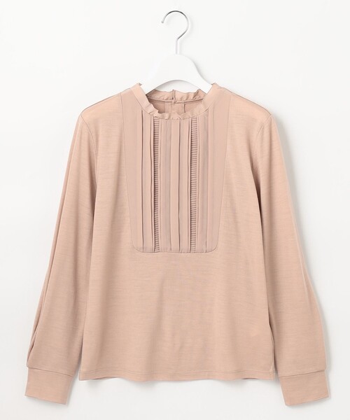 J.PRESS(ジェイプレス)の「ウォッシャブルウールジャージー フリル襟 カットソー(Tシャツ/カットソー・レディース・ライトグレー系/ワイン系/ピンク系/サックスブルー系・T15/T13)」の14枚目の写真