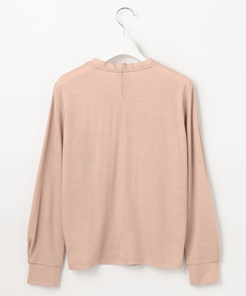 J.PRESS(ジェイプレス)の「ウォッシャブルウールジャージー フリル襟 カットソー(Tシャツ/カットソー・レディース・ライトグレー系/ワイン系/ピンク系/サックスブルー系・T15/T13)」の21枚目の写真