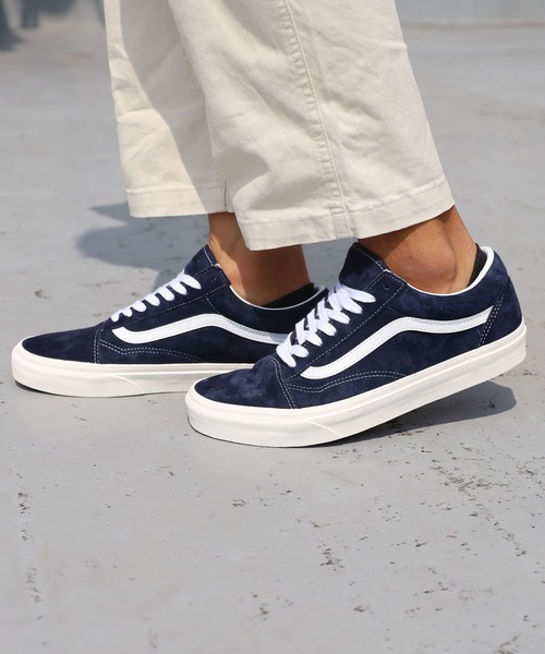 VANS（バンズ）の「VANS/ヴァンズ OLD Skool スニーカー（スニーカー・メンズ・サンドベージュ/ダークネイビー・9/5h/9h/8/7/8h/10/6h/6/5）」の6枚目の写真