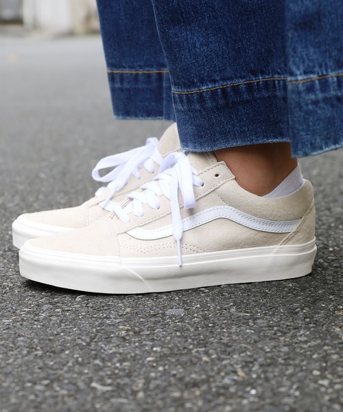 VANS（バンズ）の「VANS/ヴァンズ OLD Skool スニーカー（スニーカー・メンズ・サンドベージュ/ダークネイビー・9/5h/9h/8/7/8h/10/6h/6/5）」の21枚目の写真