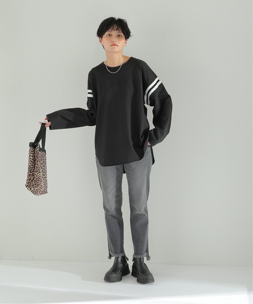 Goodwear(Since1983)(グッドウェア)の「【Goodwear/グッドウェア】FOOTBALL TEE:別注Tシャツ◆(Tシャツ/カットソー・レディース・ダークパープル/ブラウン/ブラック・FREE)」の14枚目の写真