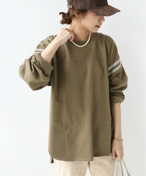 Goodwear(Since1983)(グッドウェア)の「【Goodwear/グッドウェア】FOOTBALL TEE:別注Tシャツ◆(Tシャツ/カットソー・レディース・ダークパープル/ブラウン/ブラック・FREE)」の13枚目の写真