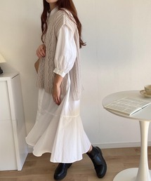 andme | ケーブル編みニットベスト(ベスト)