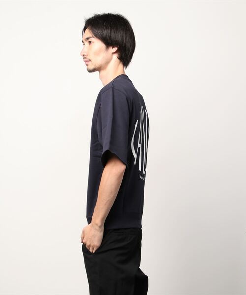 VALLIS by FACTOTUM（ヴァリスバイファクトタム）の「【VALLIS by FACTOTUM】VALLIS別注サークルロゴハーフスリーブスウェット（スウェット・メンズ・ネイビー・SMALL）」の2枚目の写真