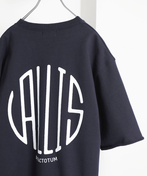 VALLIS by FACTOTUM（ヴァリスバイファクトタム）の「【VALLIS by FACTOTUM】VALLIS別注サークルロゴハーフスリーブスウェット（スウェット・メンズ・ネイビー・SMALL）」の7枚目の写真