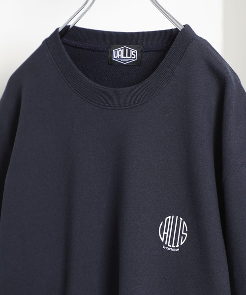 VALLIS by FACTOTUM（ヴァリスバイファクトタム）の「【VALLIS by FACTOTUM】VALLIS別注サークルロゴハーフスリーブスウェット（スウェット・メンズ・ネイビー・SMALL）」の6枚目の写真