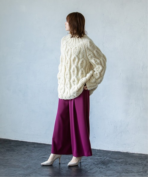 Noble（ノーブル）の「ハイライズフロントタックパンツ