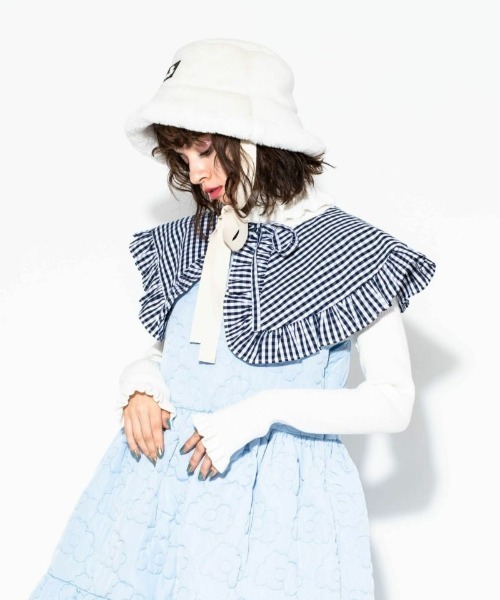 Candy Stripper（キャンディストリッパー）の「ECO MOUTON BUCKET HAT（ハット・レディース・ブラック/アイボリー・FREE）」の12枚目の写真