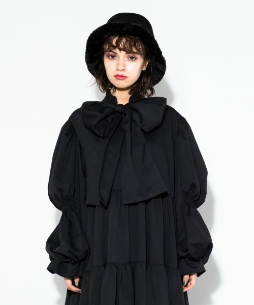 Candy Stripper（キャンディストリッパー）の「ECO MOUTON BUCKET HAT（ハット・レディース・ブラック/アイボリー・FREE）」の16枚目の写真