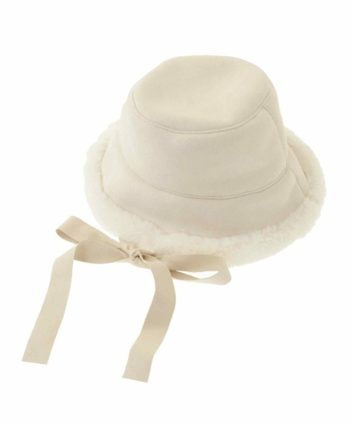 Candy Stripper（キャンディストリッパー）の「ECO MOUTON BUCKET HAT（ハット・レディース・ブラック/アイボリー・FREE）」の11枚目の写真