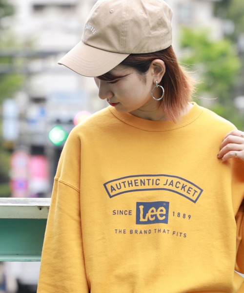 Lee（リー）の「【Lee】カレッジロゴプリントスウェット（スウェット・レディース・イエロー/キナリ/ブルー/ダークグレー・M/L）」の7枚目の写真