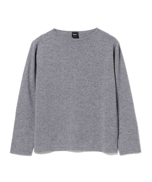 BAFY（バフィー）の「BAFY / 別注 カシミヤ ボートネック ニット（ニット/セーター・メンズ・ブラック/ネイビー/グレー・44/46/48）」の3枚目の写真