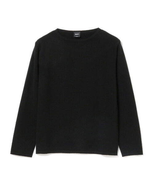 BAFY（バフィー）の「BAFY / 別注 カシミヤ ボートネック ニット（ニット/セーター・メンズ・ブラック/ネイビー/グレー・44/46/48）」の2枚目の写真