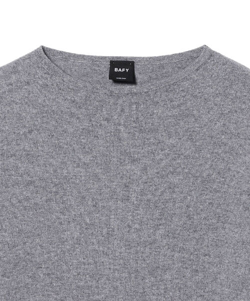 BAFY（バフィー）の「BAFY / 別注 カシミヤ ボートネック ニット（ニット/セーター・メンズ・ブラック/ネイビー/グレー・44/46/48）」の7枚目の写真