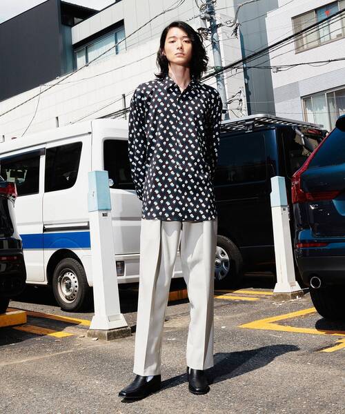 tk.TAKEO KIKUCHI(ティーケータケオキクチ)の「◆Eiji Fukui×tk.TAKEO KIKUCHI コラボSmall Flowerシャツ(シャツ/ブラウス・メンズ・ブラック系3/ブラウン系4/ダークグリーン系3・02/03)」の14枚目の写真