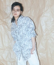 【RURI.W】TULIP PRINT SHIRT