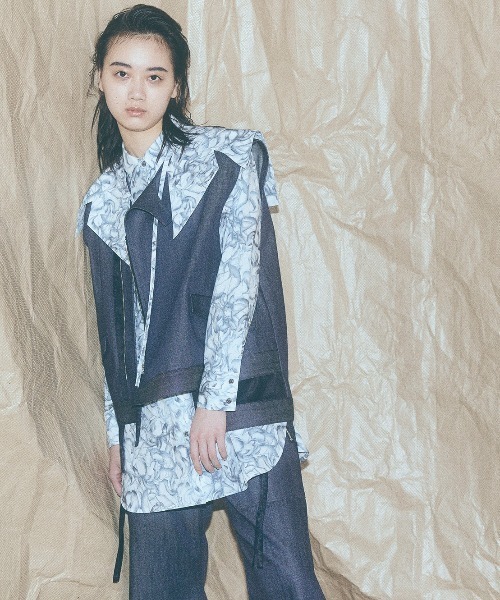 RURI.W（ルリ）の「【RURI.W】TULIP PRINT SHIRT（シャツ/ブラウス・レディース・ホワイト系その他・MEDIUM/LARGE）」の5枚目の写真