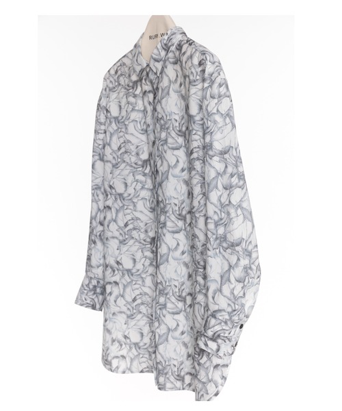 RURI.W（ルリ）の「【RURI.W】TULIP PRINT SHIRT（シャツ/ブラウス・レディース・ホワイト系その他・MEDIUM/LARGE）」の7枚目の写真