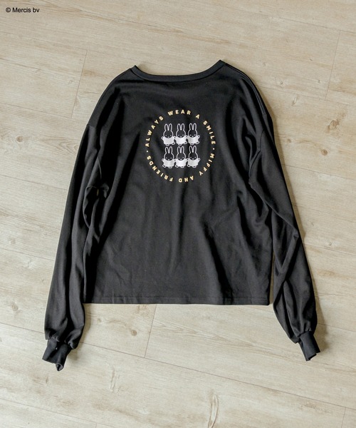 Miffy( ミッフィー)の「ミッフィーロンT(Tシャツ/カットソー・レディース・ブラック/オフホワイト・FREE)」の17枚目の写真