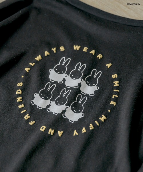 Miffy( ミッフィー)の「ミッフィーロンT(Tシャツ/カットソー・レディース・ブラック/オフホワイト・FREE)」の18枚目の写真