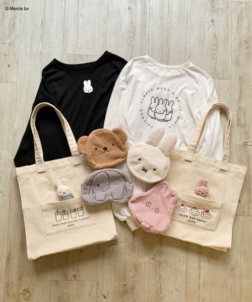 Miffy( ミッフィー)の「ミッフィーロンT(Tシャツ/カットソー・レディース・ブラック/オフホワイト・FREE)」の19枚目の写真