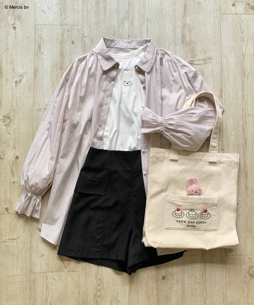 Miffy( ミッフィー)の「ミッフィーロンT(Tシャツ/カットソー・レディース・ブラック/オフホワイト・FREE)」の21枚目の写真