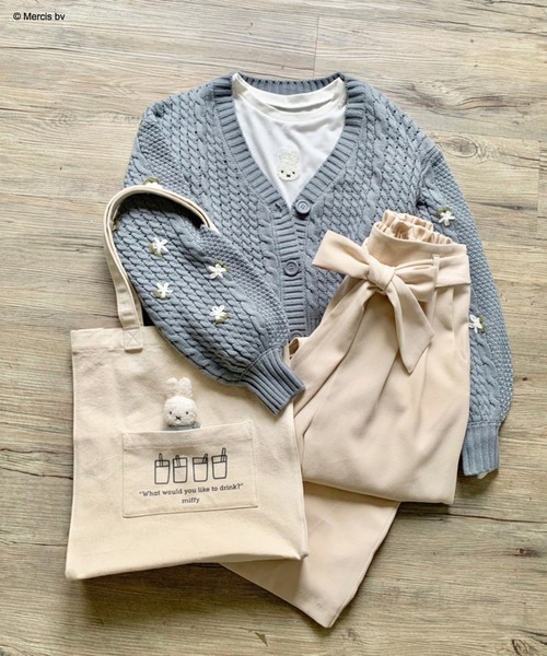 Miffy( ミッフィー)の「ミッフィーロンT(Tシャツ/カットソー・レディース・ブラック/オフホワイト・FREE)」の22枚目の写真